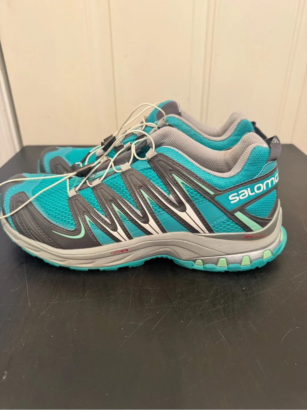 Salomon XA Pro 3D Trail Running Shoes Teal Grey Womens US 10 Men’s 9